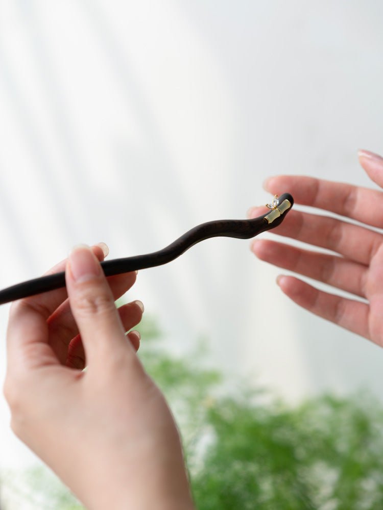 Bamboo Hairpin | Jade Jewelry - Hairpin - ORIENTGEM