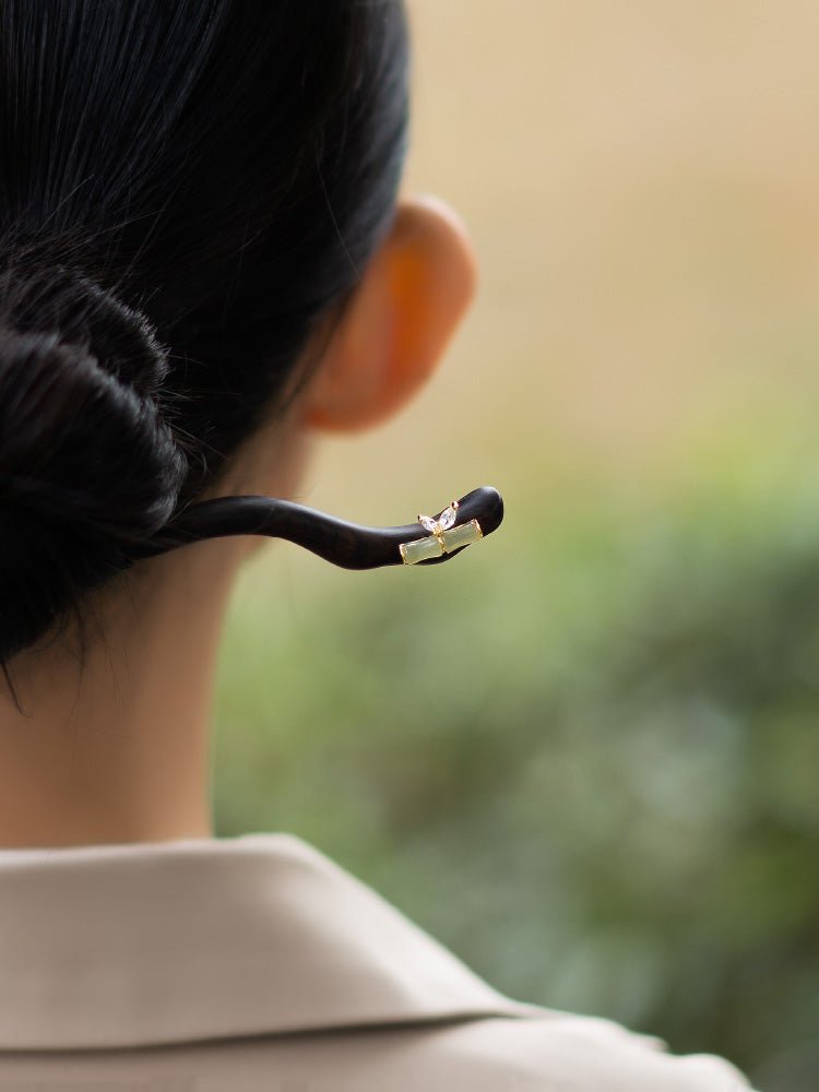 Bamboo Hairpin | Jade Jewelry - Hairpin - ORIENTGEM