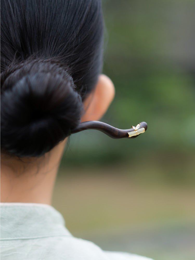 Bamboo Hairpin | Jade Jewelry - Hairpin - ORIENTGEM