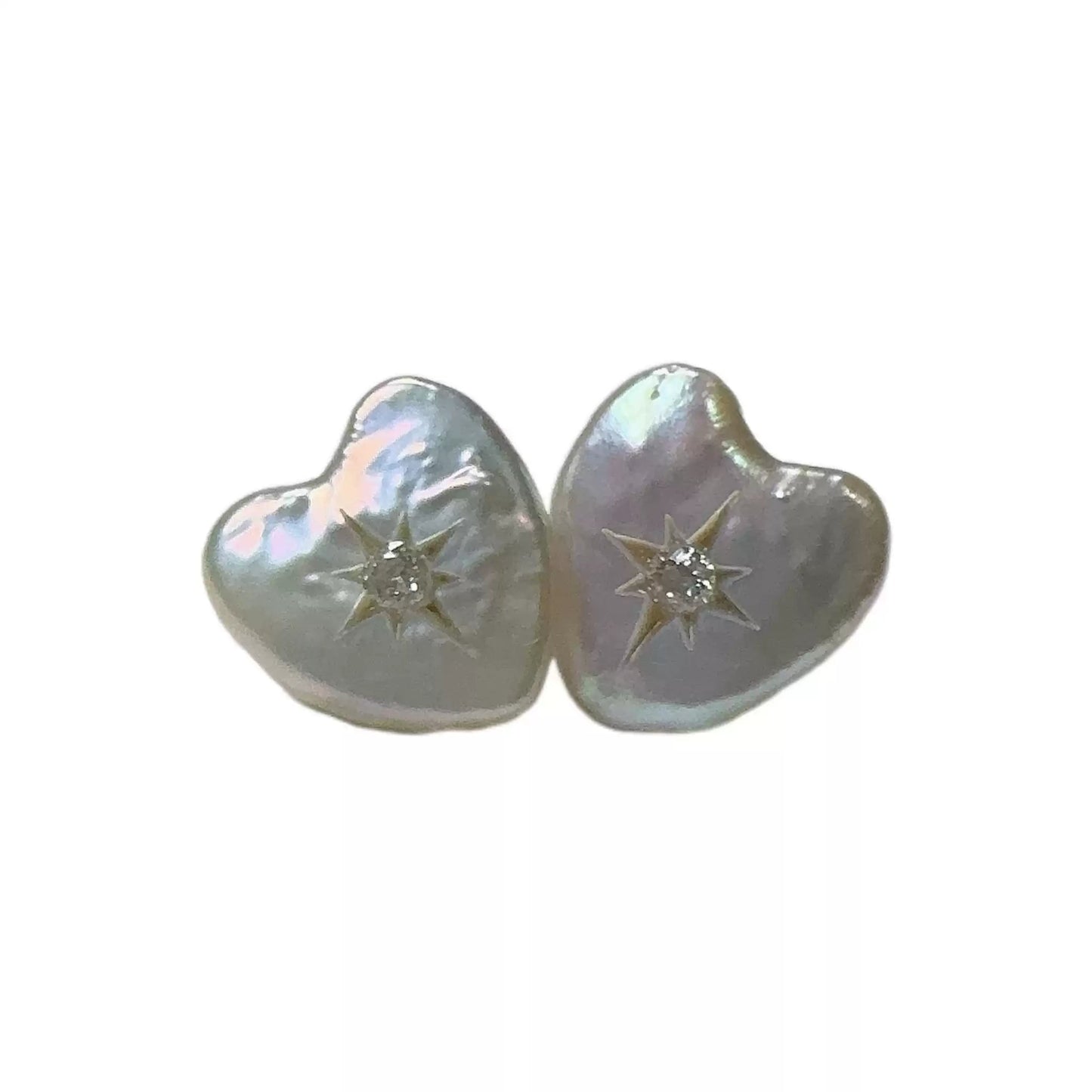 Baroque Heart Shaped Pearl Earrings - earring - ORIENTGEM