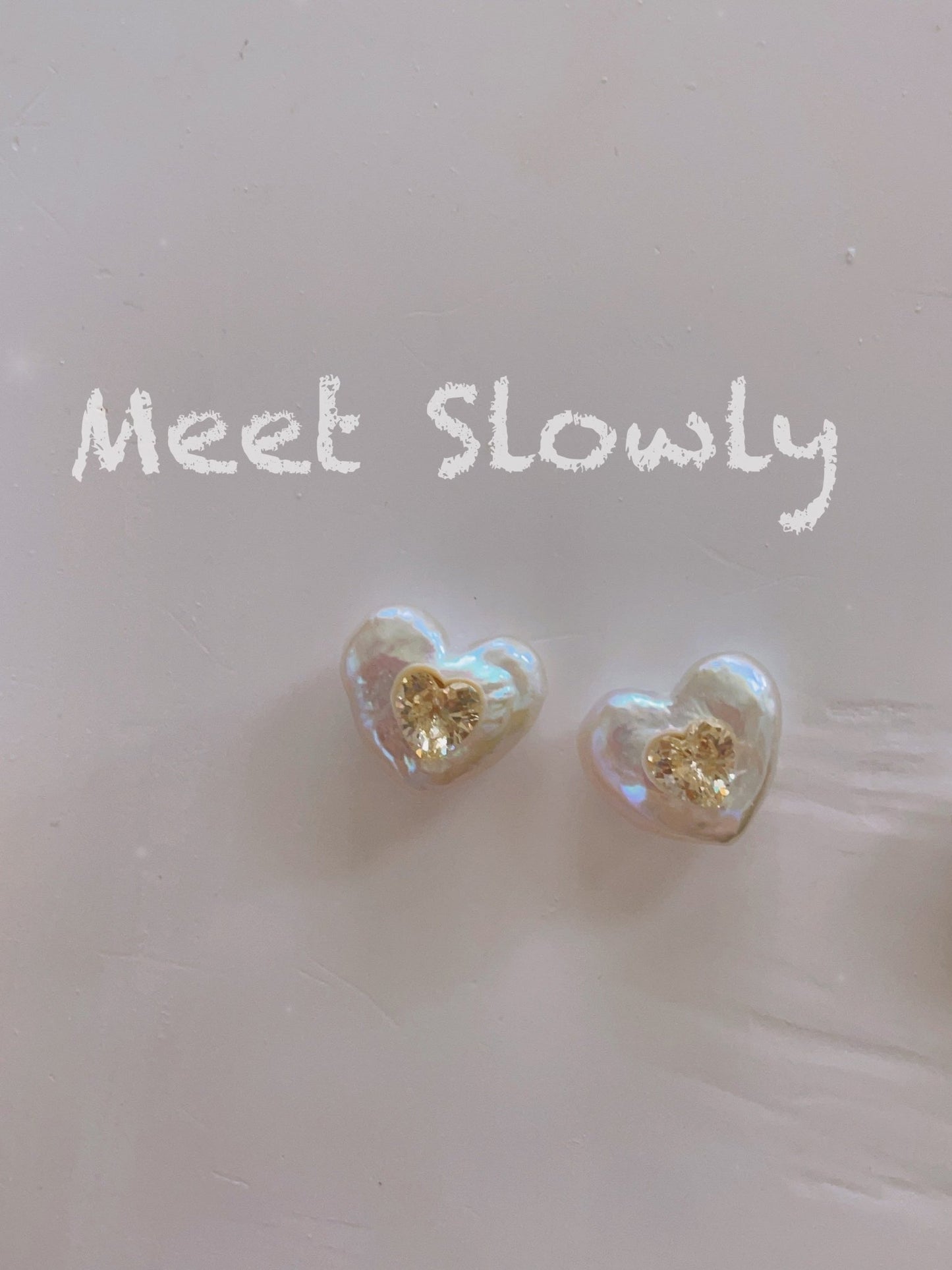 Baroque Heart Shaped Pearl Earrings - earring - ORIENTGEM