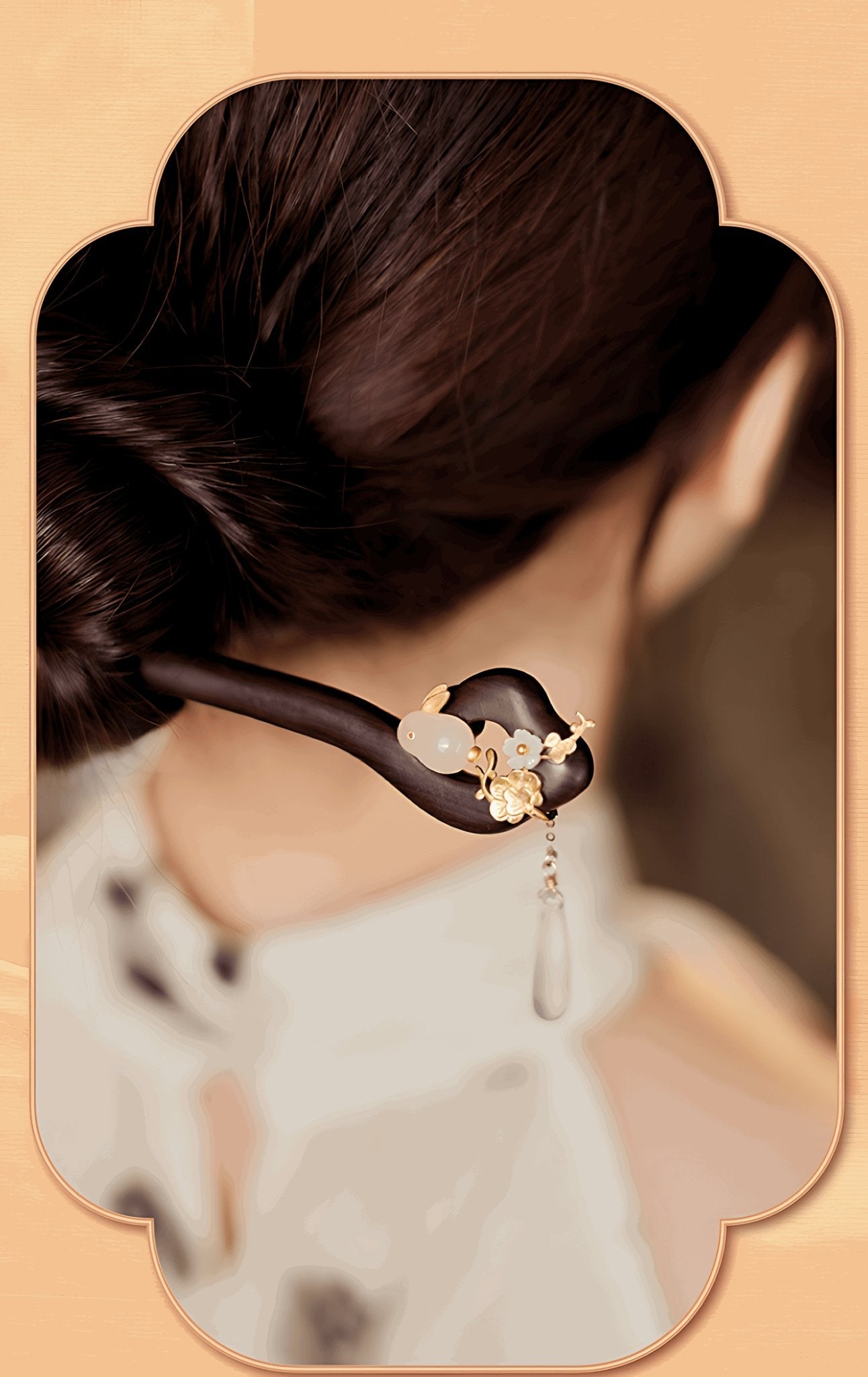 Bunny Jade Hairpin | Jade Jewelry - Hairpin - ORIENTGEM