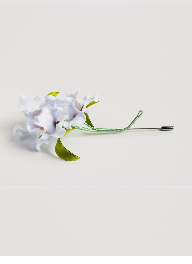 Cloud Perch Velvet Flower Brooch - Brooch - ORIENTGEM