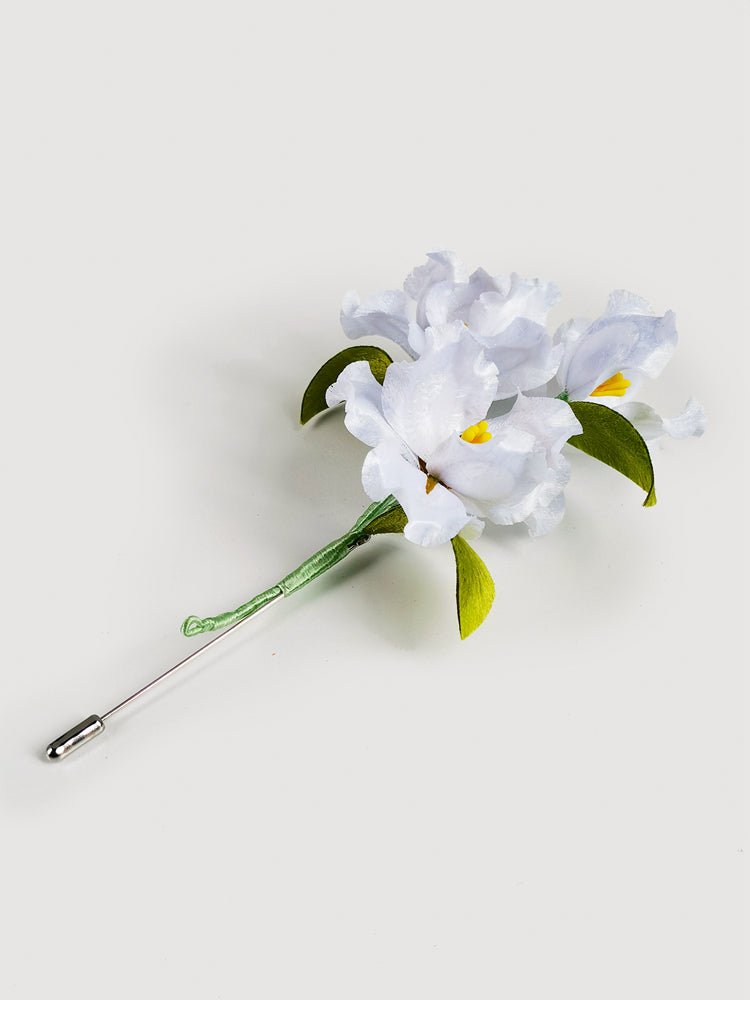 Cloud Perch Velvet Flower Brooch - ORIENTGEM