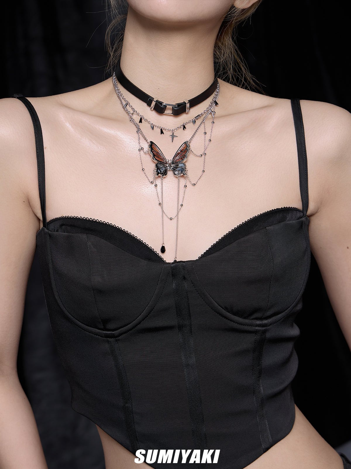 Cocoon Butterfly Necklace - necklace - ORIENTGEM