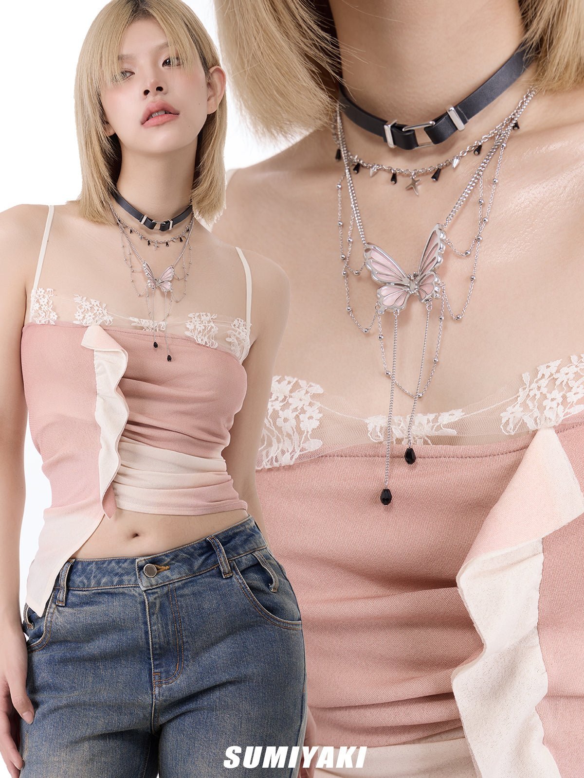 Cocoon Butterfly Necklace - necklace - ORIENTGEM