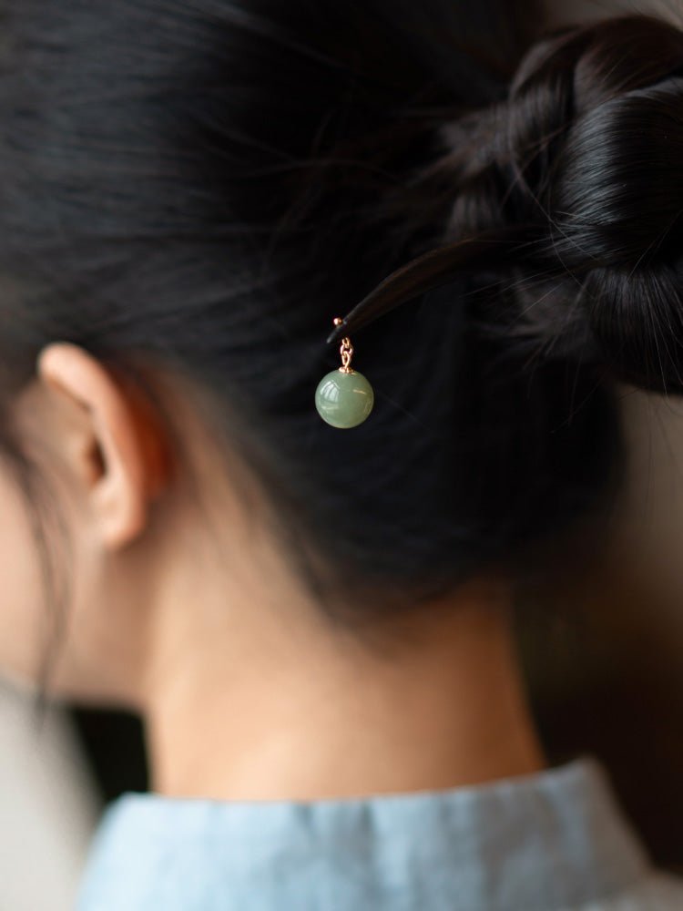 CuiLan Hairpin -Jade Jewelry- ORIENTGEM