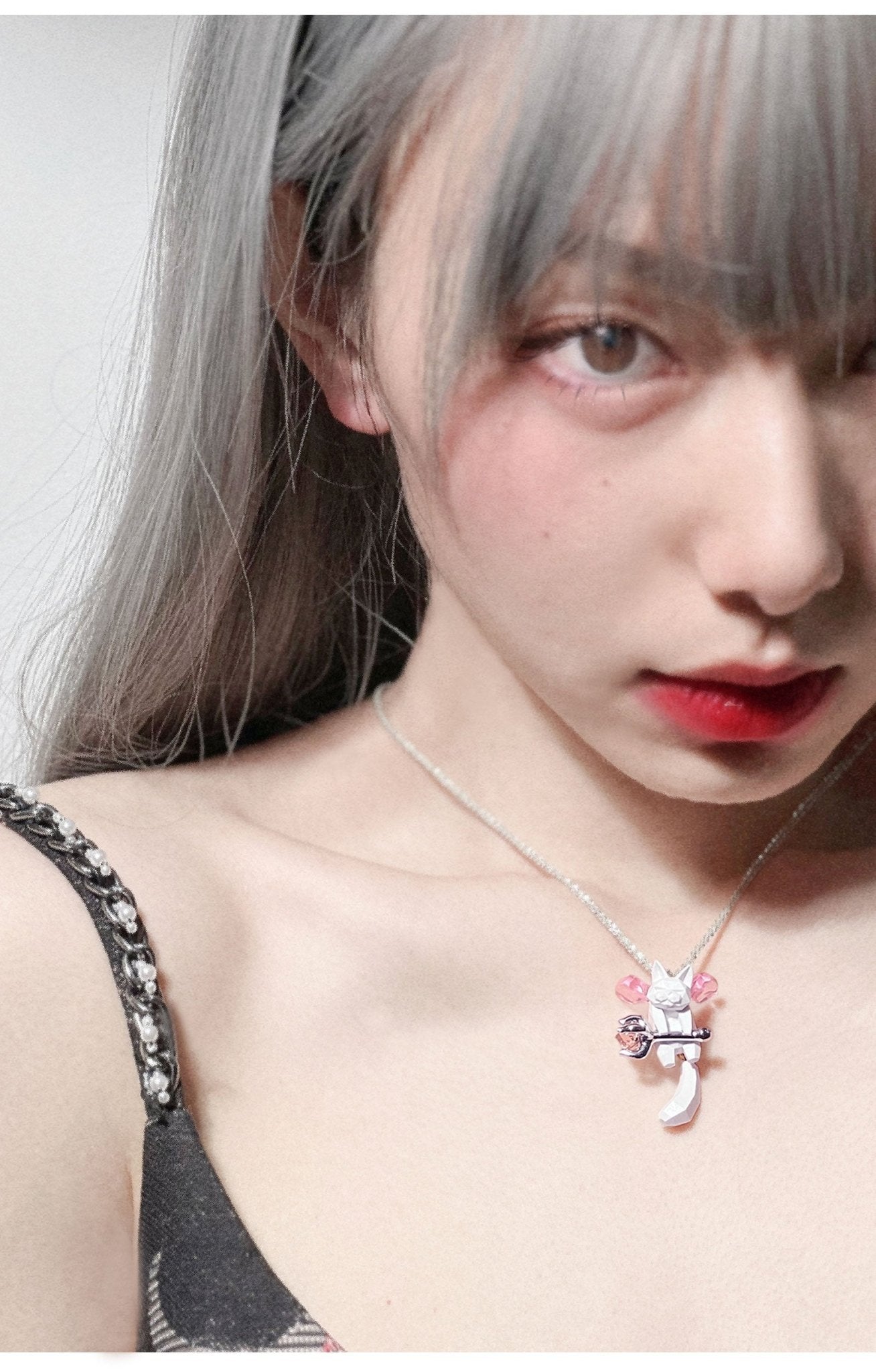 Devil Cat Necklace - earring - ORIENTGEM