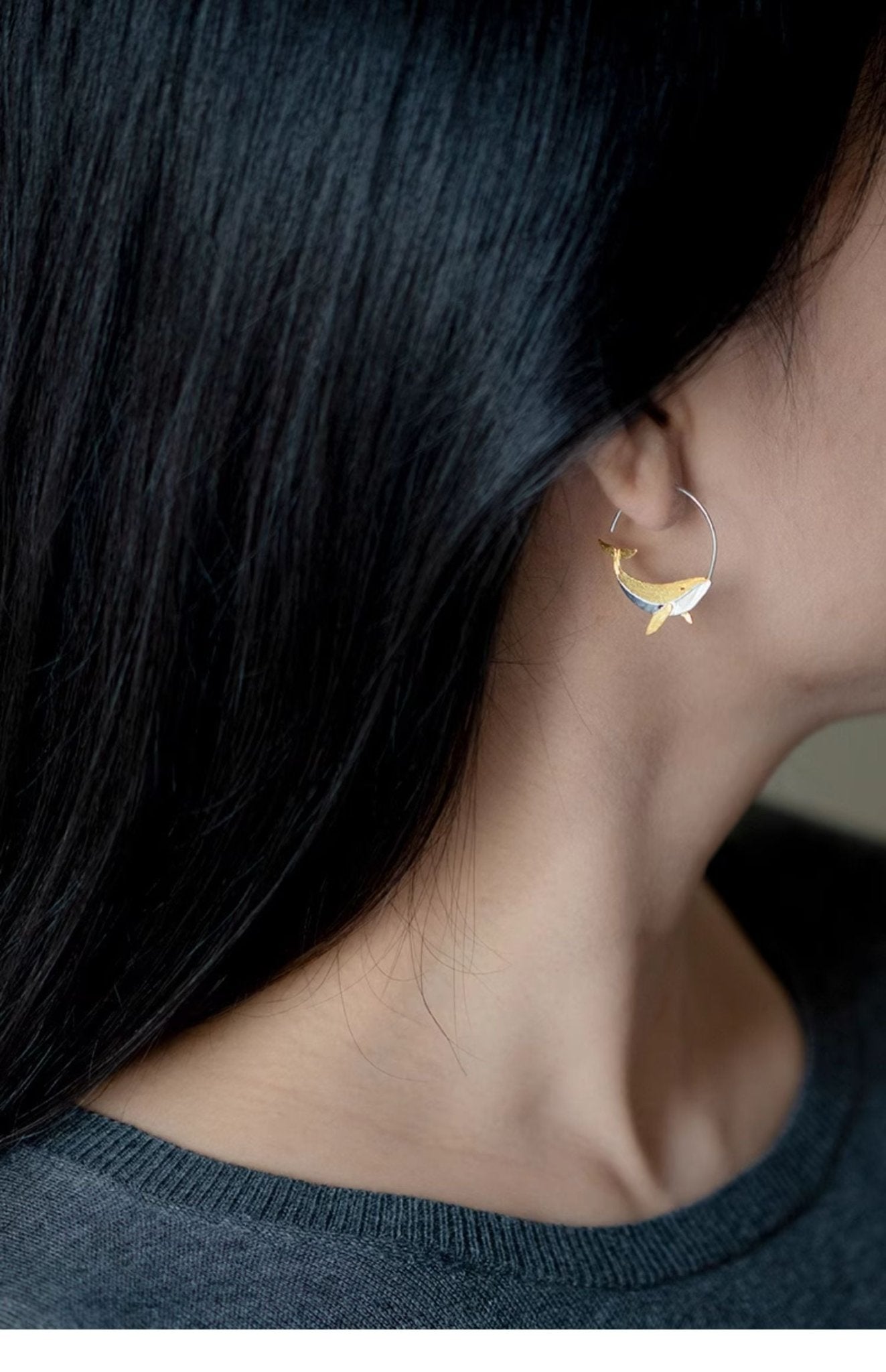 Dolphin Earrings - earring - ORIENTGEM