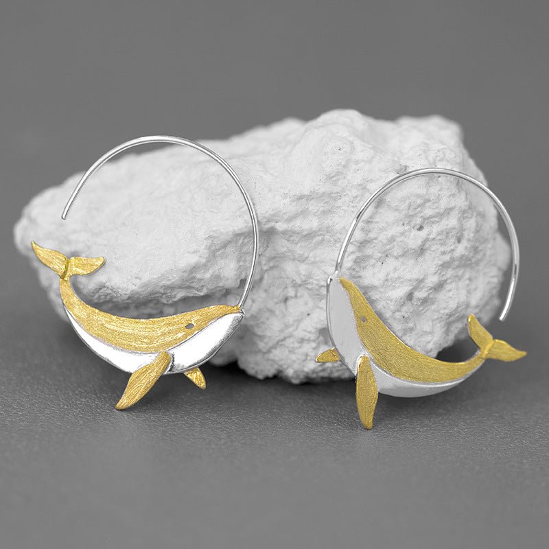 Dolphin Earrings - earring - ORIENTGEM