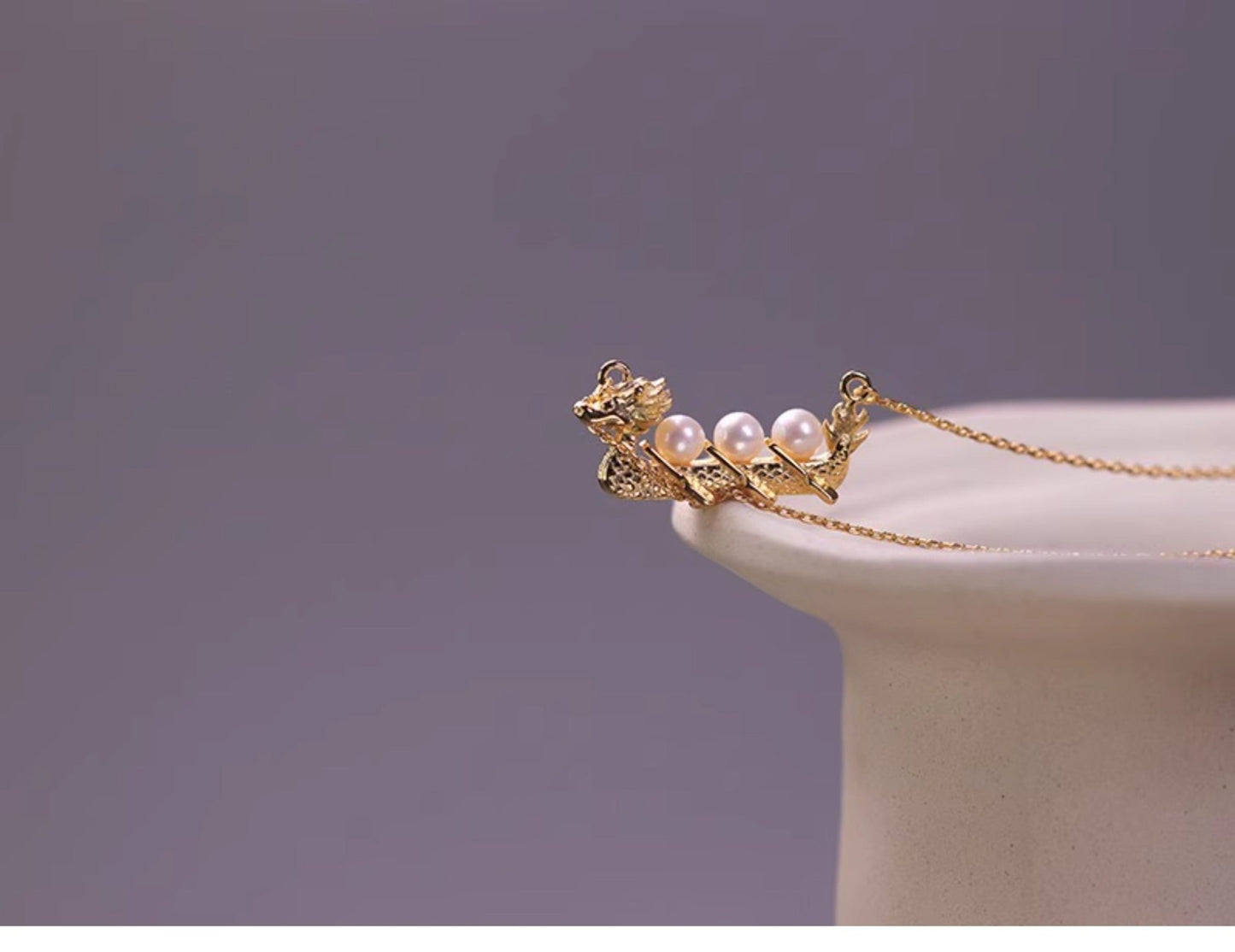 Dragon Boat Necklace - necklace - ORIENTGEM