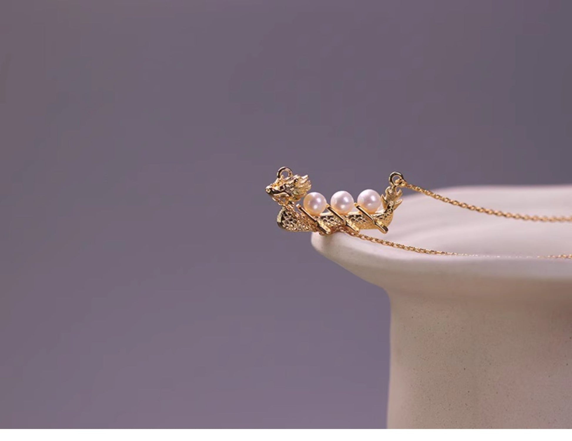Dragon Boat Necklace - necklace - ORIENTGEM