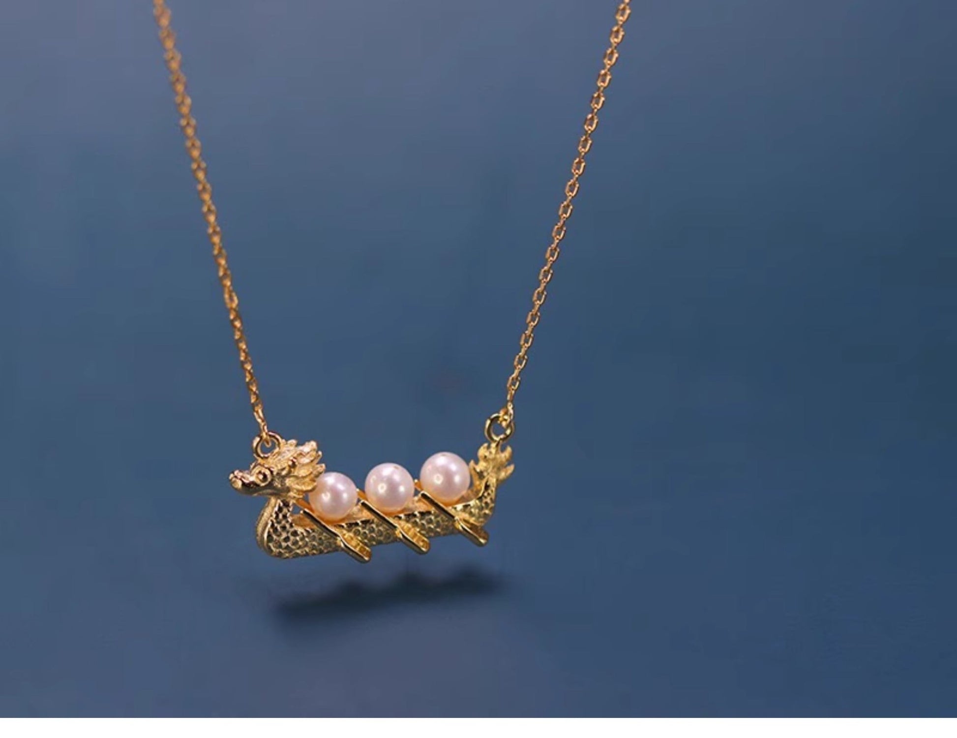 Dragon Boat Necklace - necklace - ORIENTGEM