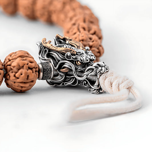 Dragon Bracelet with 108 bodhi beads - Bracelets - ORIENTGEM