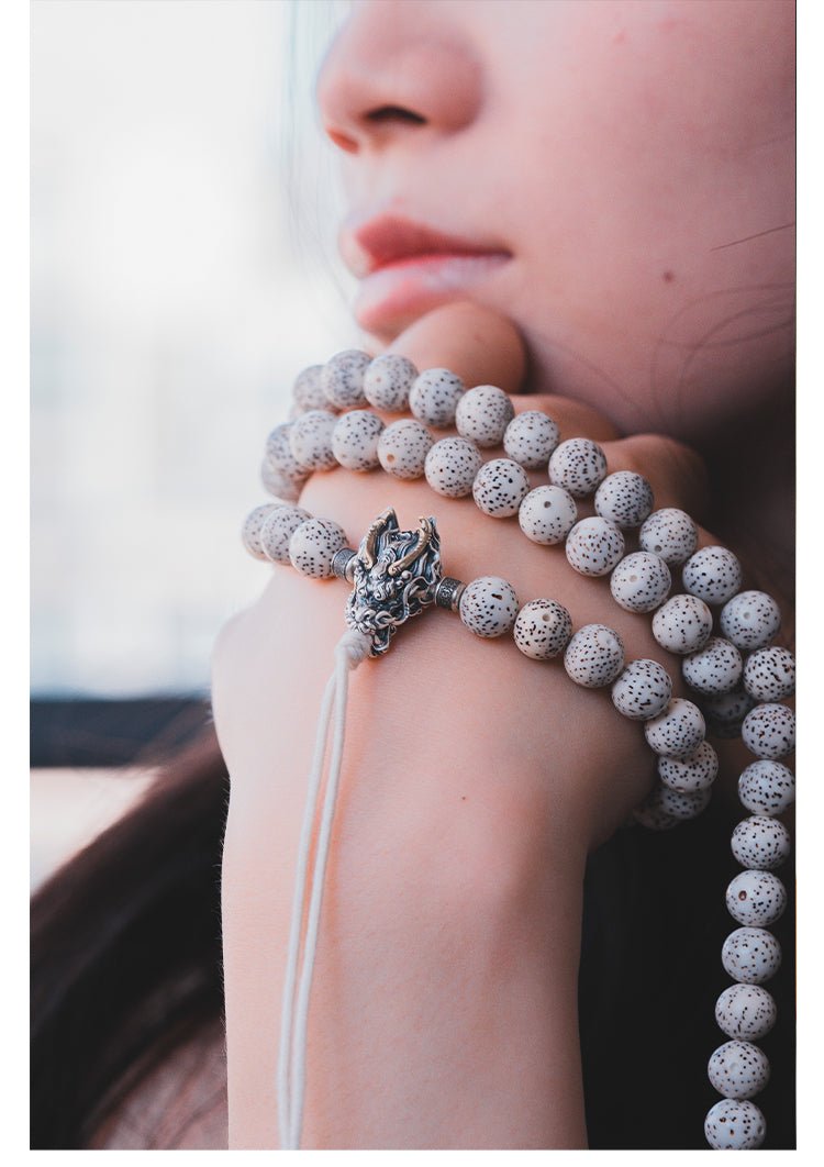 Dragon Bracelet with 108 bodhi beads - Bracelets - ORIENTGEM