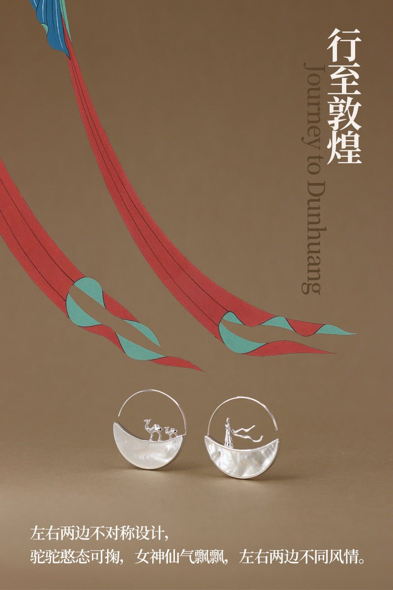 DunHuang Earrings - earring - ORIENTGEM