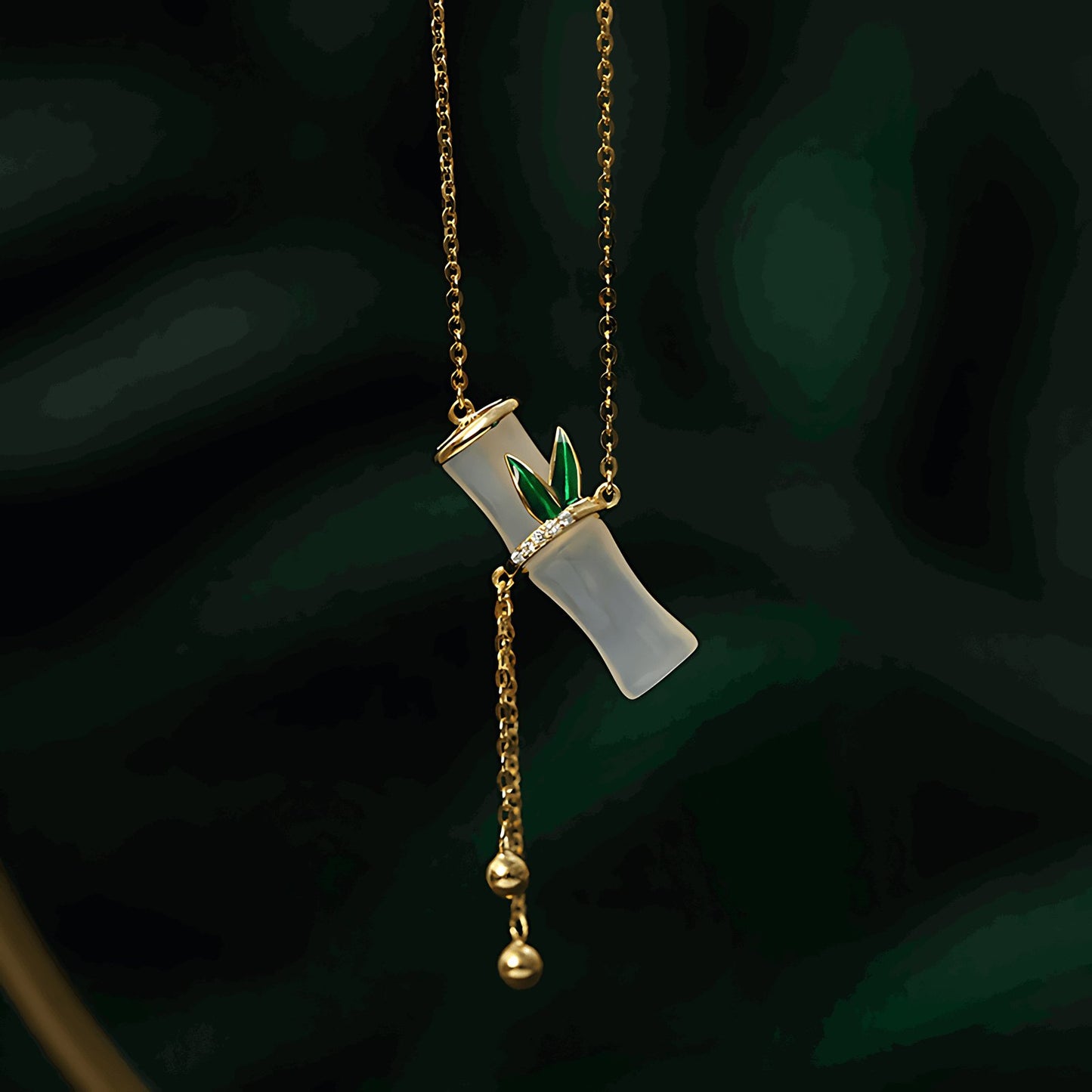 Essence jade necklace - Silver necklace - Sterling Silver Necklace - Jade jewelry -ORIENTGEM