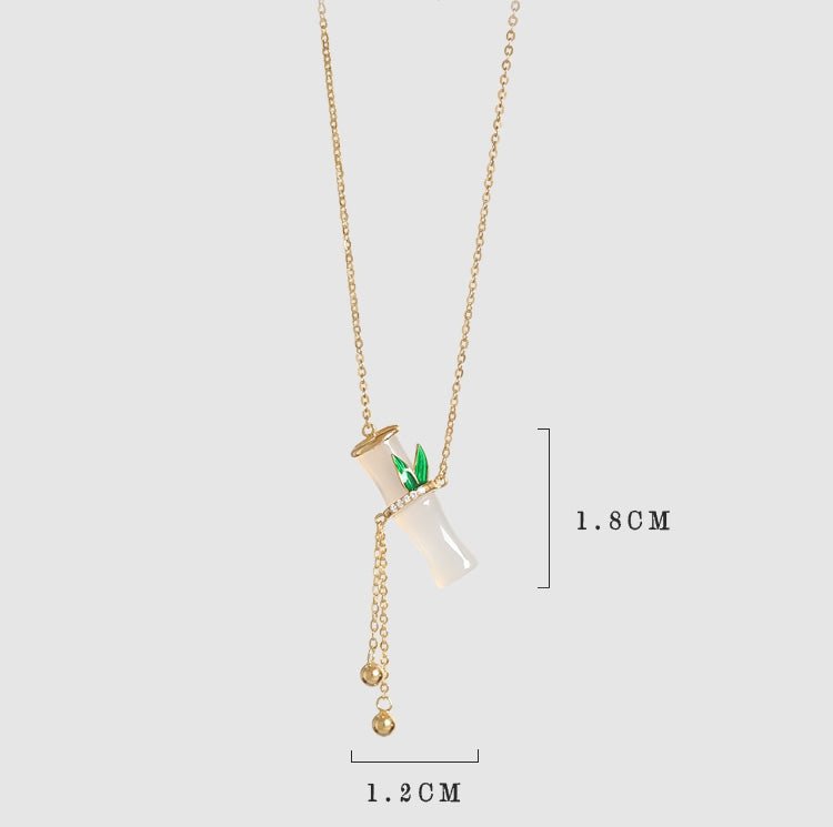 Essence jade necklace - Silver necklace - Sterling Silver Necklace - Jade jewelry -ORIENTGEM