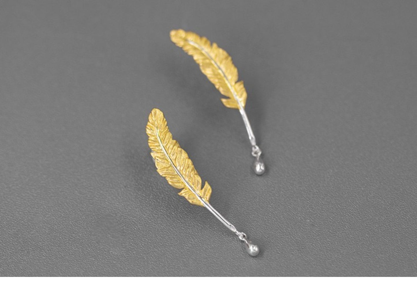 Feather Earrings - earring - ORIENTGEM