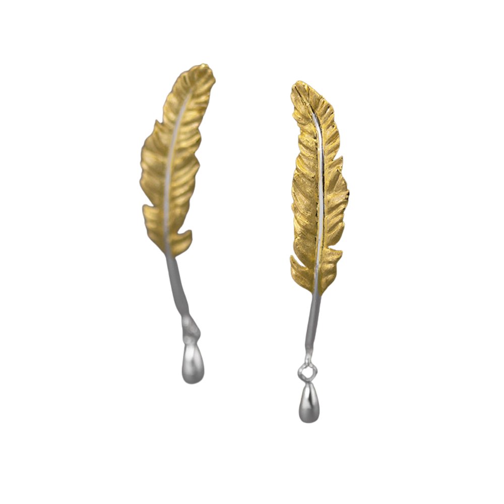 Feather Earrings - earring - ORIENTGEM