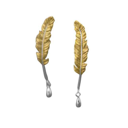 Feather Earrings - earring - ORIENTGEM