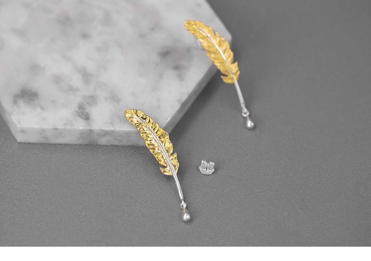 Feather Earrings - earring - ORIENTGEM