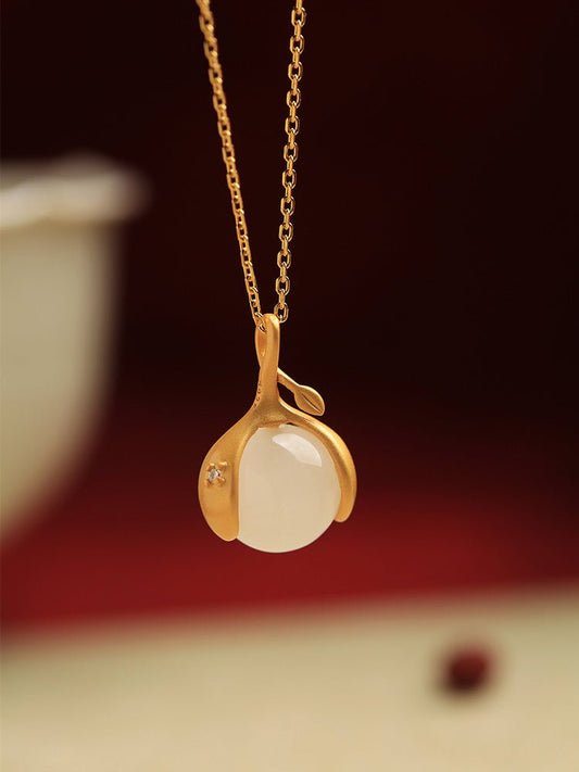 Fruit Jade Necklace | Stylish Jade Jewelry - necklace - ORIENTGEM