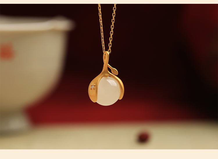 Fruit Jade Necklace | Stylish Jade Jewelry - necklace - ORIENTGEM