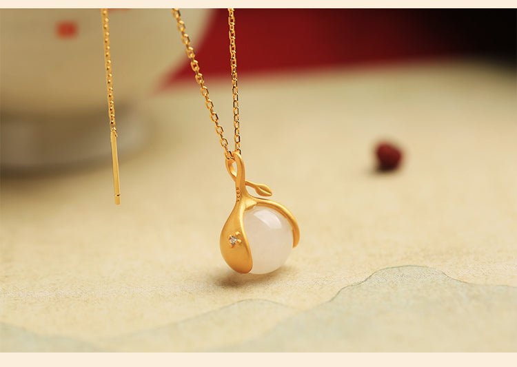 Fruit Jade Necklace | Stylish Jade Jewelry - necklace - ORIENTGEM