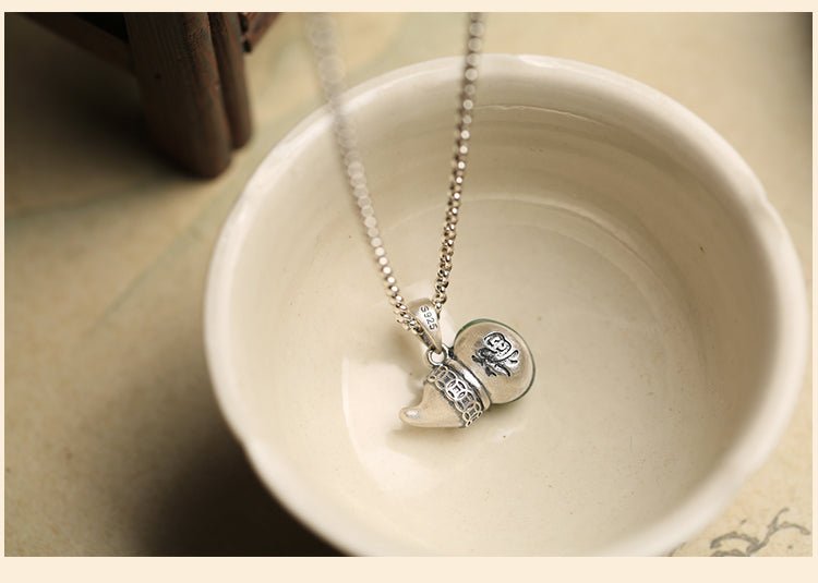 Gourd Jade Necklace | Stylish Jade Jewelry - necklace - ORIENTGEM