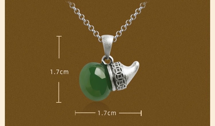 Gourd Jade Necklace | Stylish Jade Jewelry - necklace - ORIENTGEM