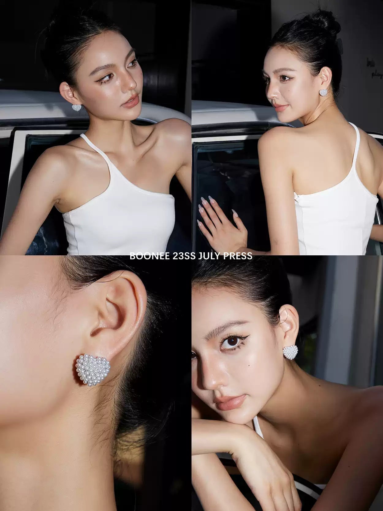 Heart Shaped Pearl Earrings - earring - ORIENTGEM