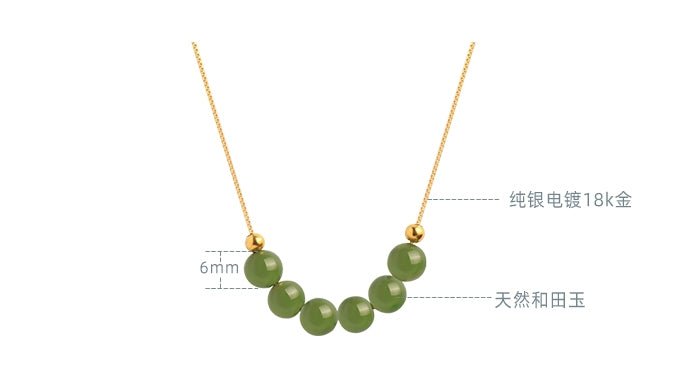 Jade Collarbone Nacklace|China chic Jade Jewelry - necklace - ORIENTGEM