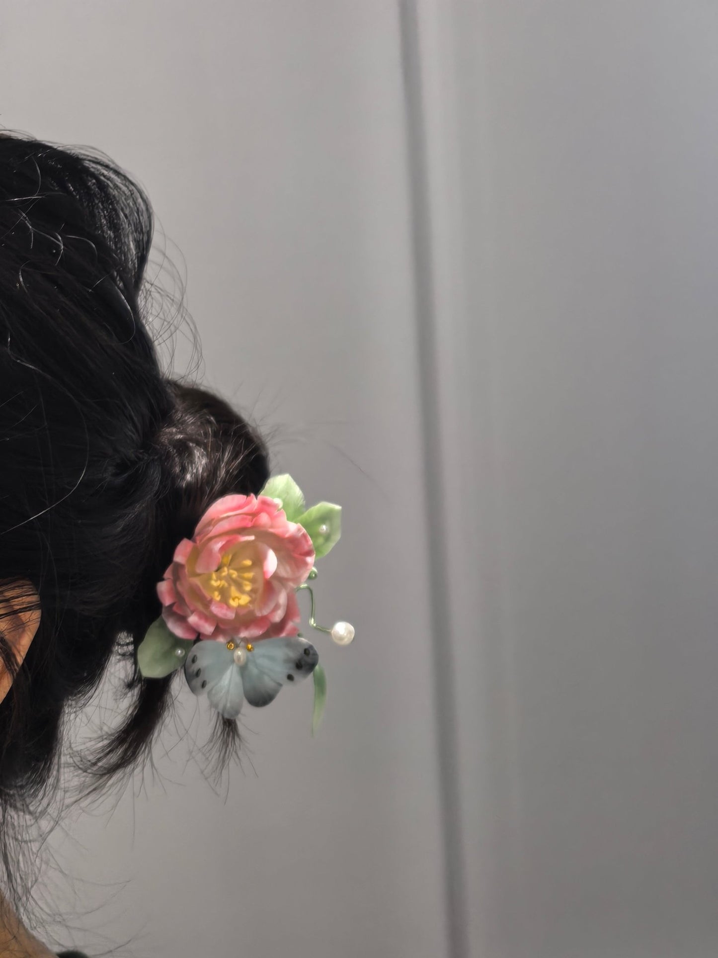JiJun Velvet Flower Hairpin - Velvet Flower - ORIENTGEM