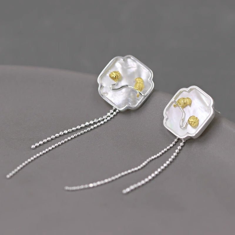 Lotus Earrings - earring - ORIENTGEM