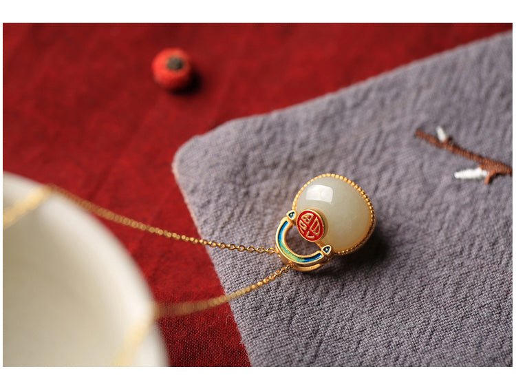 Lucky Bag Jade Necklace| Jade Jewelry - necklace - ORIENTGEM