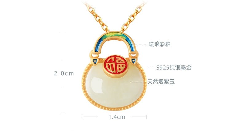 Lucky Bag Jade Necklace| Jade Jewelry - necklace - ORIENTGEM