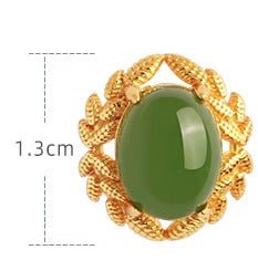 Olive Branch Jade Earrings | Jade Jewelry -Silver earring -Sterling Silver Earrings -Silver Jewelry - ORIENTGEM