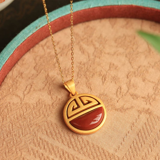Peace Sign Jade Necklace|Stylish Jade Jewelry - necklace - ORIENTGEM