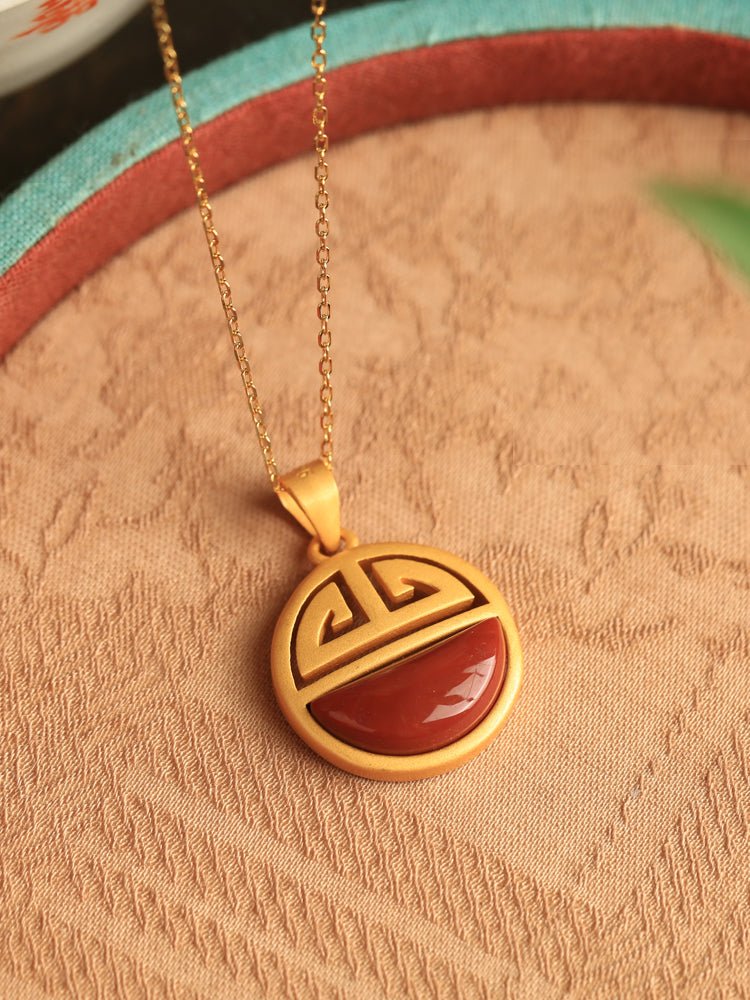 Peace Sign Jade Necklace|Stylish Jade Jewelry - necklace - ORIENTGEM