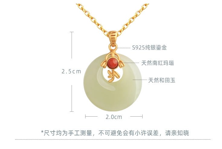 Peaceful Jade Necklace | Stylish Jade Jewelry - necklace - ORIENTGEM