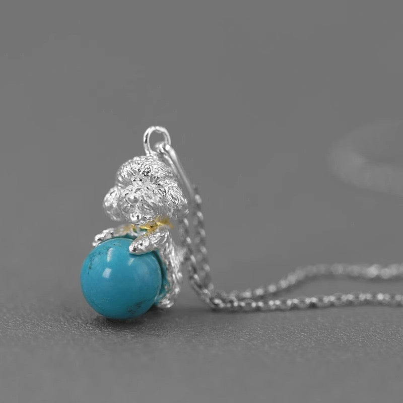 Playful Puppy Necklace - necklace - ORIENTGEM