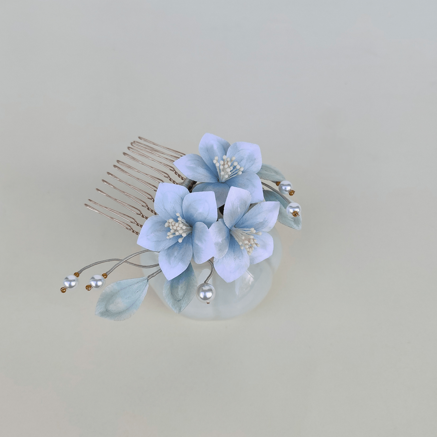 Qinghe Velvet Flower Hairpin - ORIENTGEM