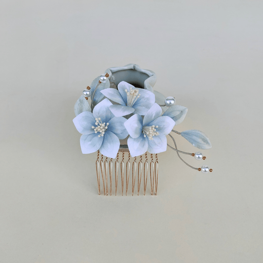 Qinghe Velvet Flower Hairpin - Hairpin - ORIENTGEM
