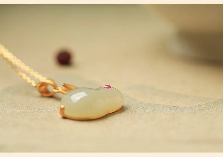 Rabbit Jade Necklace | Stylish Jade Jewelry - necklace - ORIENTGEM