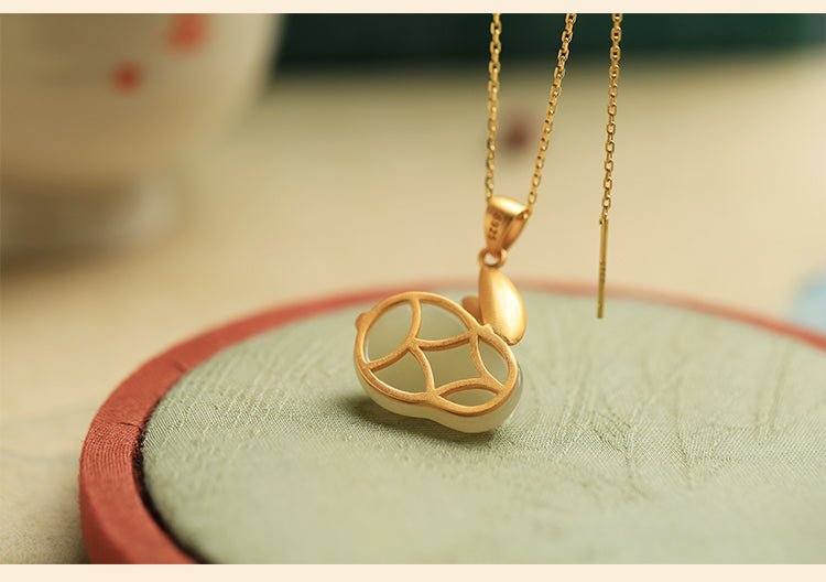Rabbit Jade Necklace | Stylish Jade Jewelry - necklace - ORIENTGEM