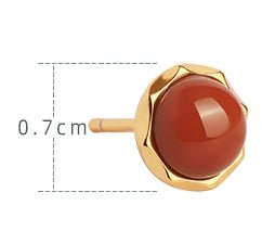 Red Bean Jade Earrings | Jade Jewelry - Silver earring - Sterling Silver Earrings - Silver Jewelry -ORIENTGEM