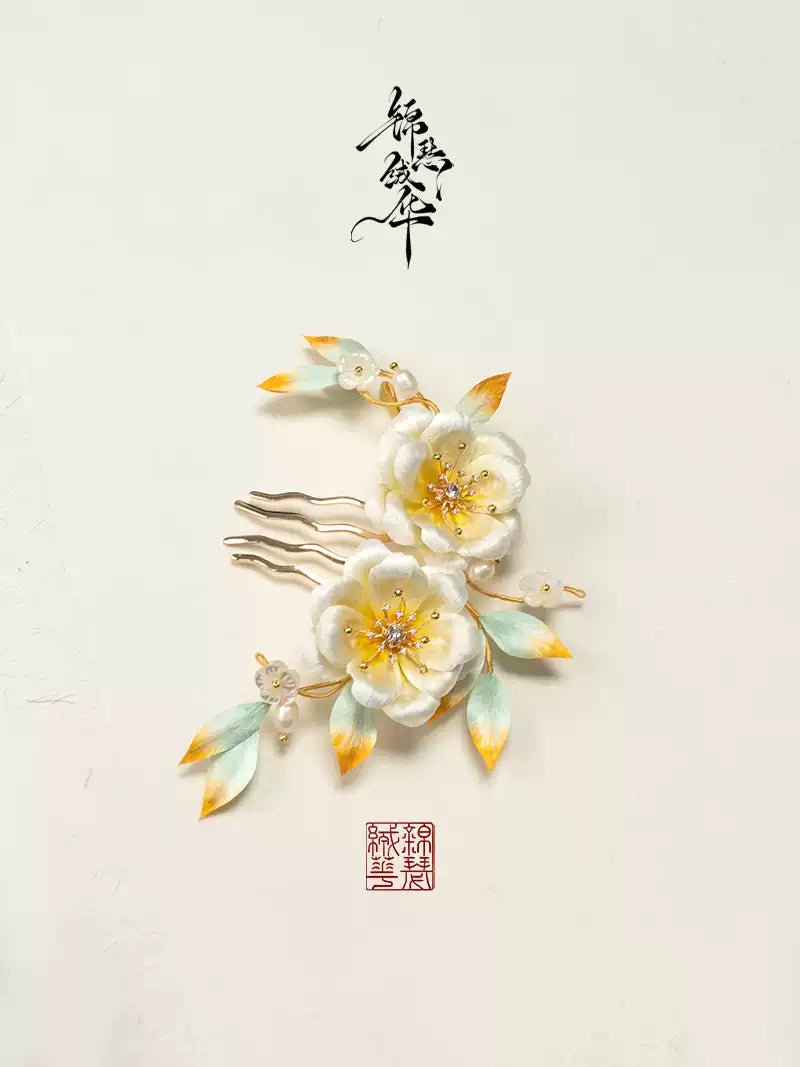 RuoXiangXi Velvet flower | Handmade Jewelry - Hairpin - ORIENTGEM
