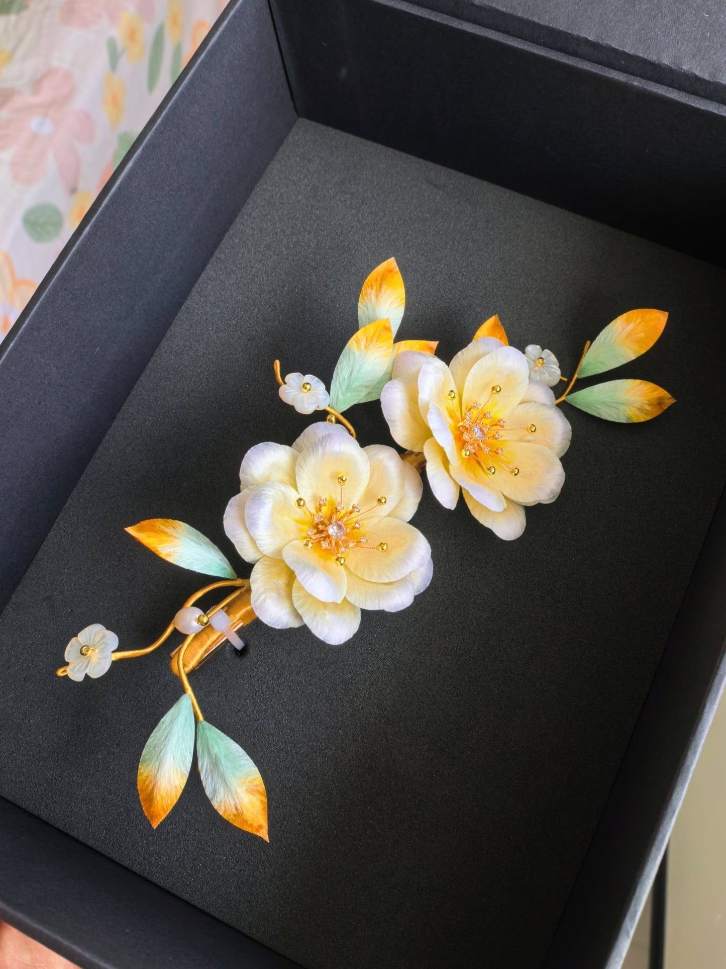 RuoXiangXi Velvet flower | Handmade Jewelry - Hairpin - ORIENTGEM