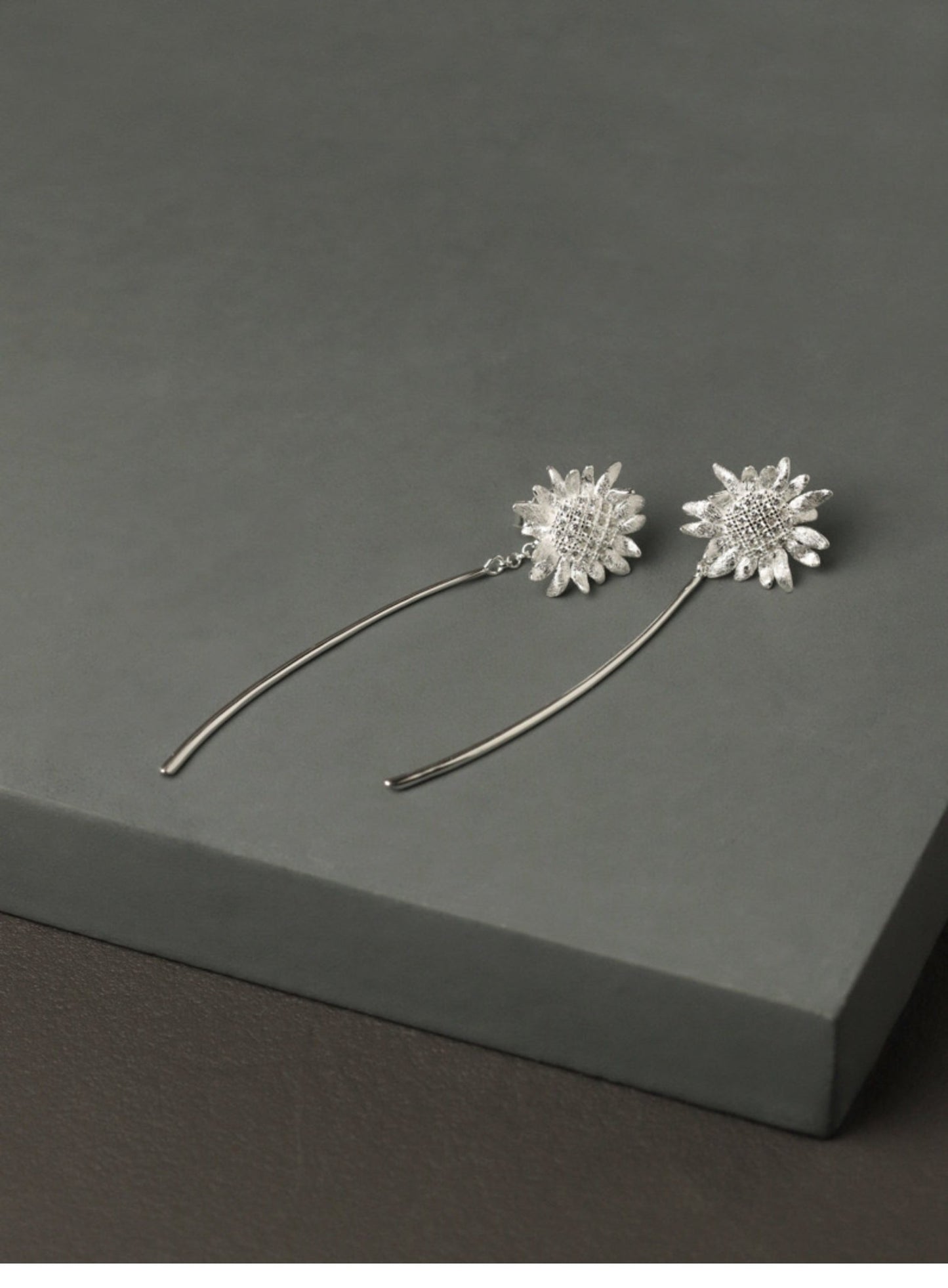 Sun - Flowers Earrings - earring - ORIENTGEM